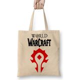 Baskı Dükkanı World of Warcraft Horde Bez Kadın Günlük Çanta