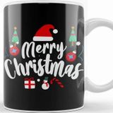 Baskı Dükkanı Yılbaşı Yeni Yıl Konseptli Merry Christmas 03 Kupa Bardak