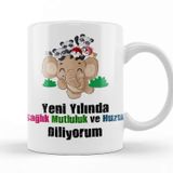 Baskı Dükkanı Yılbaşı Yeni Yıl Konseptli Mutlu Yıllar Hediye 012 Kupa Bardak