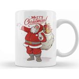 Baskı Dükkanı Yılbaşı Yeni Yıl Konseptli Noel Baba Merry Christmas 05 Kupa Bardak