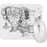 Baskı Dükkanı Yüzüklerin Efendisi Lord of the Rings Orta Dünya Haritası Mouse Pad