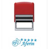 Baskı Life Aferin Öğretmen Kaşesi Mavi Kendinden Mürekkepli Kullanıma Hazır Araç Gereçler