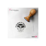 Baskı Life Baykuş Kişiye Özel Kitap Damgası Kitap Mührü Kaşe Kitap Mühür Özel Damga