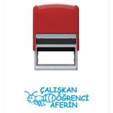 Baskı Life Çalışkan Öğrenci Aferin Öğretmen Kaşesi Mavi