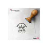 Baskı Life Çiçek Kelebek Kişiye Özel Kitap Damgası Kitap Mührü Kaşe Kitap Mühür Özel Damga
