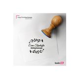 Baskı Life Çiçek Kişiye Özel Kitap Damgası Kitap Mührü Kaşe Kitap Mühür Özel Damga