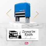 Baskı Life Kaşe Kitap Mührü Kitap Damgası Kişiye Özel Kaşe 560