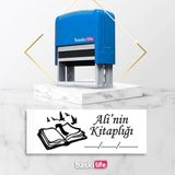 Baskı Life Kaşe Kitap Mührü Kitap Damgası Kişiye Özel Kaşe 573