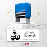 Baskı Life Kaşe Kitap Mührü Kitap Damgası Kişiye Özel Kaşe 581
