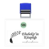 Baskı Life Kaşe Kitap Mührü Kitap Damgası Kişiye Özel Kaşe 586