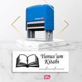 Baskı Life Kaşe Kitap Mührü Kitap Damgası Kişiye Özel Kaşe 604