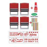Baskı Life Kendinden Mürekkepli Öğretmen Kaşesi Aferin Kaşesi Bl-65