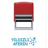 Baskı Life Yıldızlı Aferin Öğretmen Kaşesi Mavi