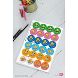 Baskı Life Yuvarlak Aferin Ödev Etiket Sticker Öğretmen Aferin Harikasın Etiketleri 210 Adet