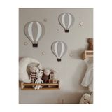 baskigo.com 3 Balon ve 6 Yıldız Ahşap LED'li Çocuk Odası Dekorasyonu - Eğlenceli ve Güvenli Aydınlatma
