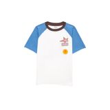 Baskılı Ekru Tişört Loose Fit/Bol Rahat Kesim 6610410-70057