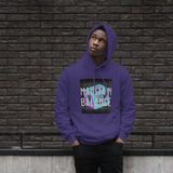 Baskılı Kapüşonlu Sweatshirt Özel Tasarım Tek Üretim (Mor, L)