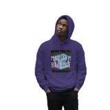 Baskılı Kapüşonlu Sweatshirt Özel Tasarım Tek Üretim (Mor, XL)