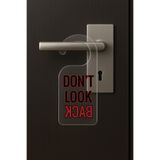 Baskılı Otel Oda Ev Daire Yatak Çocuk Odası İçin Desenli Kapı Kolu Askısı Dont Look Back