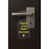 Baskılı Otel Oda Ev Daire Yatak Çocuk Odası İçin Desenli Kapı Kolu Askısı Kapıyı Çal
