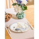 Baskılı Porselen Servis Tabağı 28 cm Lcw - 28CM - Beyaz