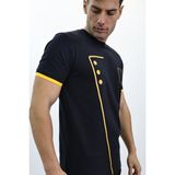 Baskılı Şef T-Shırt Gömlek Aşçı Kıyafeti Chef Aşçı Forması - Siyah - 2XL
