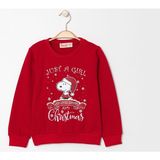 Baskılı Yılbaşı 2ip Şardonlu Sweatshirt - 023-Kırmızı - 3 Yaş