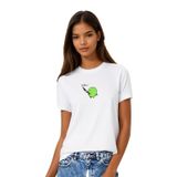 Baskısız & Baskılı Basic Beyaz Kadın Tişört,%100 Pamuklu Tişört (Cute Baskı, XS)