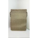 Baskısız, Büzgülü, Krem Renk 10 Adet Ham Bez Kese (12Cmx17cm)