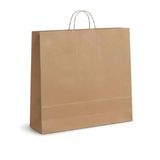 Baskısız Kraft Kağıt Çanta, 50X14x50 Cm, Dayanıklı Yapı İle Hediye Paketleme