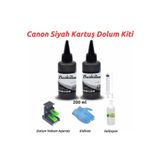Baskistan Canon E414/e484/e3140/e3340 Uyumlu Siyah Kartuş Dolum Seti - Pg46