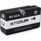 Baskistan Hp Designjet T250 712 Muadil Kartuş Hp Designjet T120 Siyah (Black) - Renkli - Siyah