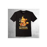 baskwear Pokemon Pikachu Pikaçu No Coffee No Workee Tişört Çocuk T-shirt