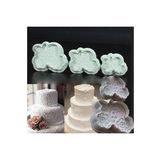 Basmalı Çiçek Desenli Kalıp 3 Lü Set