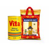 Basmati 1121 Sella Pirinç 4 Kg + Vita Bitkisel Susuz Yağ 1 L