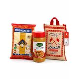 Basmati Pirinç 900 Gr + Al Şalan Basmati Pirinç 1 Kg + + Zad Alkhaleej Acılı Köri Baharatı 250 Gr