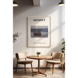 Basquiart Claude Monet Temalı Serisi Ahşap Çerçeveli Poster, Tablo Duvar Dekoru No:22 Ahşap 15 x 21
