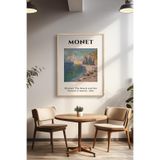 Basquiart Claude Monet Temalı Serisi Ahşap Çerçeveli Poster, Tablo Duvar Dekoru No:4 Ahşap 15 x 21