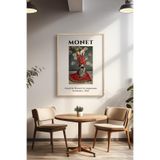 Basquiart Claude Monet Temalı Serisi Ahşap Çerçeveli Poster, Tablo Duvar Dekoru No:8 Ahşap 33 x 48