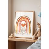 Basquiart Çocuk Odası, Bebek Odası Ahşap Çerçeveli Poster, Tablo No:102 Ahşap 15 x 21