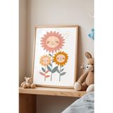 Basquiart Çocuk Odası, Bebek Odası Ahşap Çerçeveli Poster, Tablo No:145 Ahşap 50 x 70