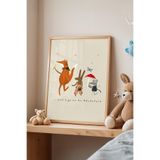 Basquiart Çocuk Odası, Bebek Odası Ahşap Çerçeveli Poster, Tablo No:38 Ahşap 15 x 21