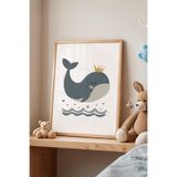 Basquiart Çocuk Odası, Bebek Odası Ahşap Çerçeveli Poster, Tablo No:51 Ahşap 15 x 21