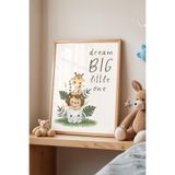 Basquiart Çocuk Odası, Bebek Odası Ahşap Çerçeveli Poster, Tablo No:93 Ahşap 30 x 40
