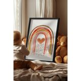 Basquiart Çocuk Odası, Bebek Odası Siyah Çerçeveli Poster, Tablo No:102 Siyah 50 x 70