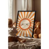 Basquiart Çocuk Odası, Bebek Odası Siyah Çerçeveli Poster, Tablo No:115 Siyah 33 x 48