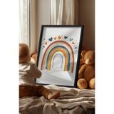 Basquiart Çocuk Odası, Bebek Odası Siyah Çerçeveli Poster, Tablo No:118 Siyah 15 x 21