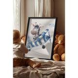 Basquiart Çocuk Odası, Bebek Odası Siyah Çerçeveli Poster, Tablo No:40 Siyah 30 x 40
