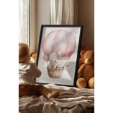 Basquiart Çocuk Odası, Bebek Odası Siyah Çerçeveli Poster, Tablo No:45 Siyah 50 x 70