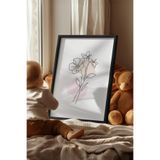Basquiart Çocuk Odası, Bebek Odası Siyah Çerçeveli Poster, Tablo No:91 Siyah 33 x 48